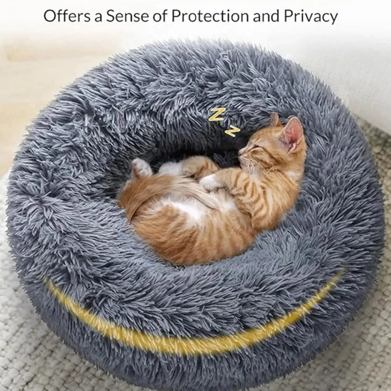 Calming Plush Pet Bed